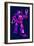 Purple Robot-Lantern Press-Framed Art Print