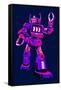 Purple Robot-Lantern Press-Framed Stretched Canvas