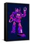 Purple Robot-Lantern Press-Framed Stretched Canvas