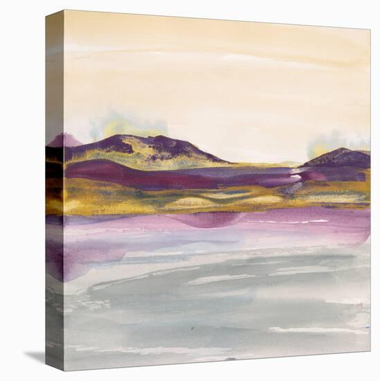 Purple Rock Dawn I Gold-Chris Paschke-Stretched Canvas