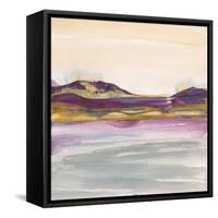 Purple Rock Dawn I Gold-Chris Paschke-Framed Stretched Canvas