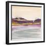 Purple Rock Dawn I Gold-Chris Paschke-Framed Art Print