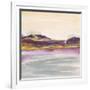 Purple Rock Dawn I Gold-Chris Paschke-Framed Art Print