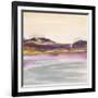 Purple Rock Dawn I Gold-Chris Paschke-Framed Art Print