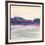 Purple Rock Dawn I-Chris Paschke-Framed Art Print