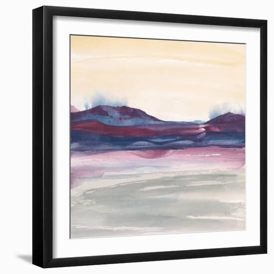 Purple Rock Dawn I-Chris Paschke-Framed Art Print