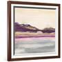 Purple Rock Dawn II Gold-Chris Paschke-Framed Art Print