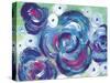 Purple Roses-Summer Tali Hilty-Stretched Canvas