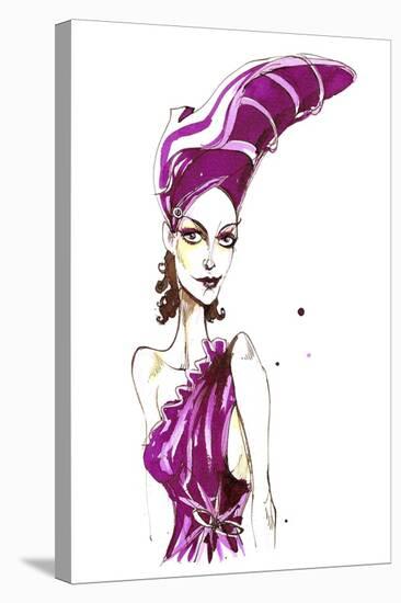 Purple sandal hat: from a series inspired by Elsa Schiaparelli's shoe-shaped hat-Neale Osborne-Stretched Canvas