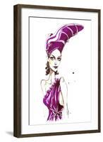 Purple sandal hat: from a series inspired by Elsa Schiaparelli's shoe-shaped hat-Neale Osborne-Framed Giclee Print