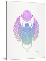 Purple Scarab-Cat Coquillette-Stretched Canvas