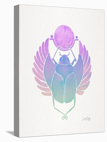 Purple Scarab-Cat Coquillette-Stretched Canvas