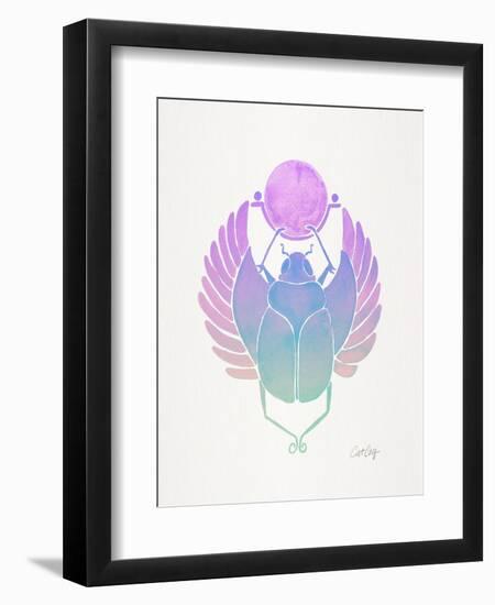 Purple Scarab-Cat Coquillette-Framed Art Print