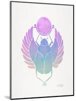 Purple Scarab-Cat Coquillette-Mounted Art Print