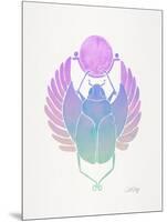 Purple Scarab-Cat Coquillette-Mounted Art Print