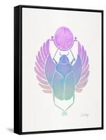 Purple Scarab-Cat Coquillette-Framed Stretched Canvas