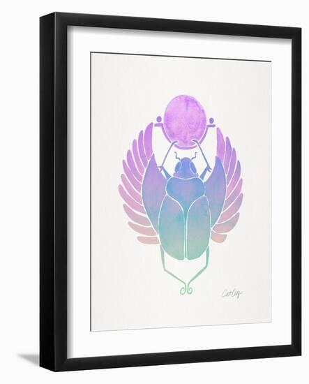 Purple Scarab-Cat Coquillette-Framed Art Print