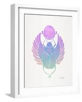 Purple Scarab-Cat Coquillette-Framed Art Print