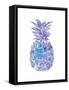 Purple Silver Pineapple-Amanda Greenwood-Framed Stretched Canvas