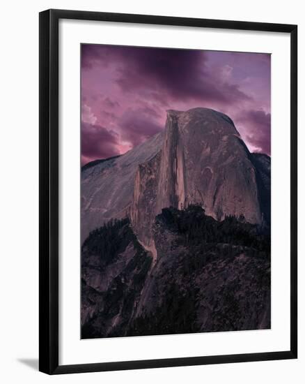 Purple Sky over Half Dome-Jim Zuckerman-Framed Photographic Print