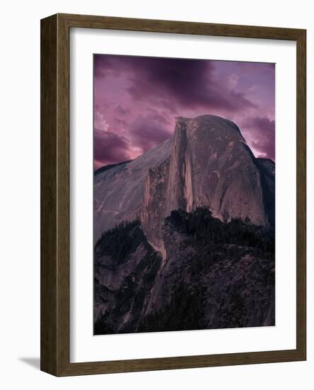 Purple Sky over Half Dome-Jim Zuckerman-Framed Photographic Print