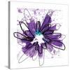 Purple Splash Flower-Elle Stewart-Stretched Canvas