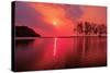 Purple Sunset over the Sea-kalarati-Stretched Canvas