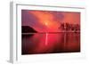 Purple Sunset over the Sea-kalarati-Framed Photographic Print