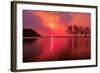 Purple Sunset over the Sea-kalarati-Framed Photographic Print