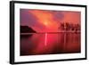 Purple Sunset over the Sea-kalarati-Framed Photographic Print