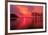 Purple Sunset over the Sea-kalarati-Framed Photographic Print