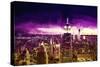 Purple Sunset-Philippe Hugonnard-Stretched Canvas