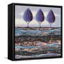 Purple Three-Lisa Frances Judd-Framed Stretched Canvas