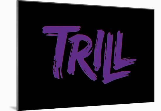 Purple Trill-null-Mounted Poster