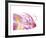 Purple Tulip Abstract No 128-Shams Rasheed-Framed Giclee Print