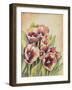 Purple Tulips I-Gwendolyn Babbitt-Framed Art Print