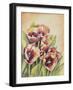 Purple Tulips I-Gwendolyn Babbitt-Framed Art Print