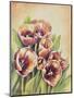 Purple Tulips I-Gwendolyn Babbitt-Mounted Art Print