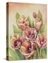 Purple Tulips II-Gwendolyn Babbitt-Stretched Canvas