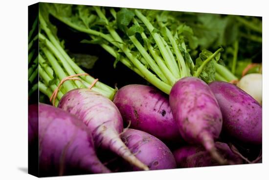 Purple Turnips Fresh Produce Photo Poster Print-null-Stretched Canvas