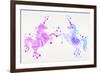 Purple Unicorns-Cat Coquillette-Framed Giclee Print