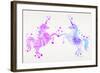 Purple Unicorns-Cat Coquillette-Framed Giclee Print