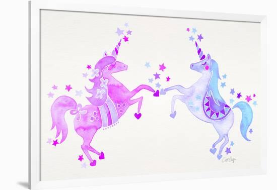 Purple Unicorns-Cat Coquillette-Framed Giclee Print