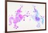 Purple Unicorns-Cat Coquillette-Framed Giclee Print