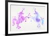 Purple Unicorns-Cat Coquillette-Framed Premium Giclee Print