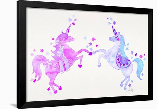 Purple Unicorns-Cat Coquillette-Framed Premium Giclee Print