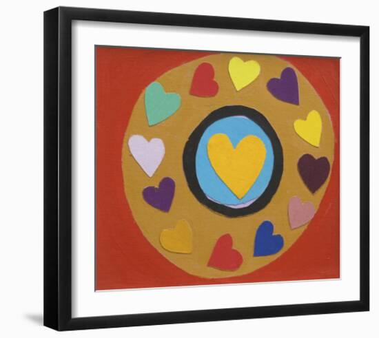 Purple Valentine, Undated-Terry Frost-Framed Giclee Print