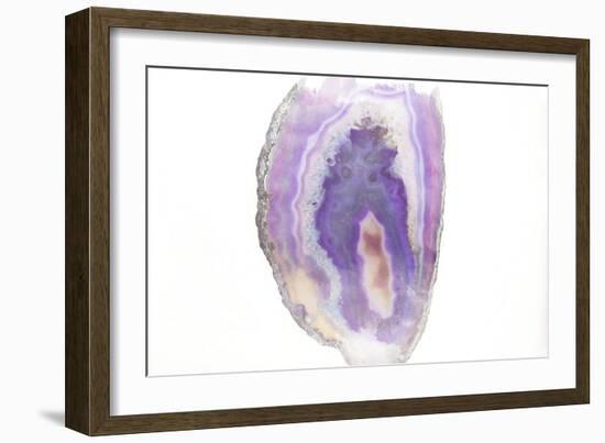 Purple Watercolor Agate I-Susan Bryant-Framed Art Print