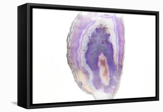 Purple Watercolor Agate I-Susan Bryant-Framed Stretched Canvas