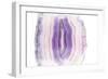 Purple Watercolor Agate II-Susan Bryant-Framed Art Print